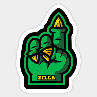 Kaiju Foam Finger 1 Sticker